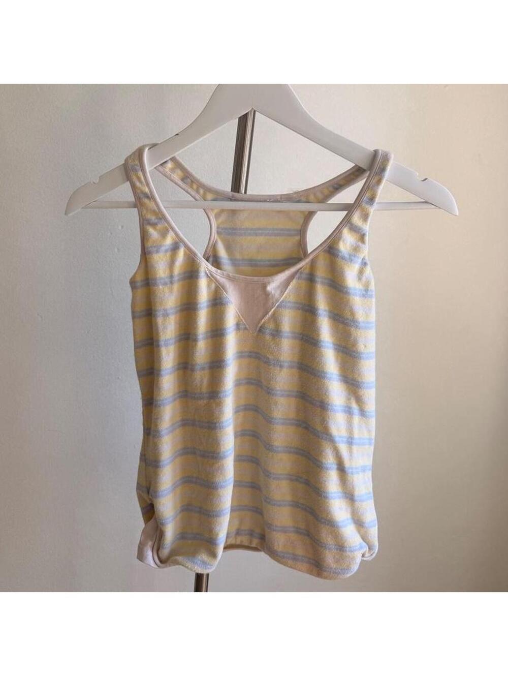 Multi Stripe Terry Tank